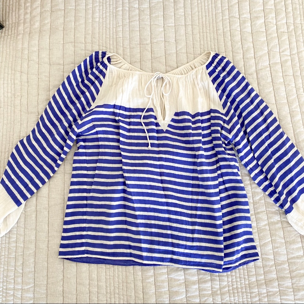 COPY - Like new 🌟 Breton stripe boho blouse